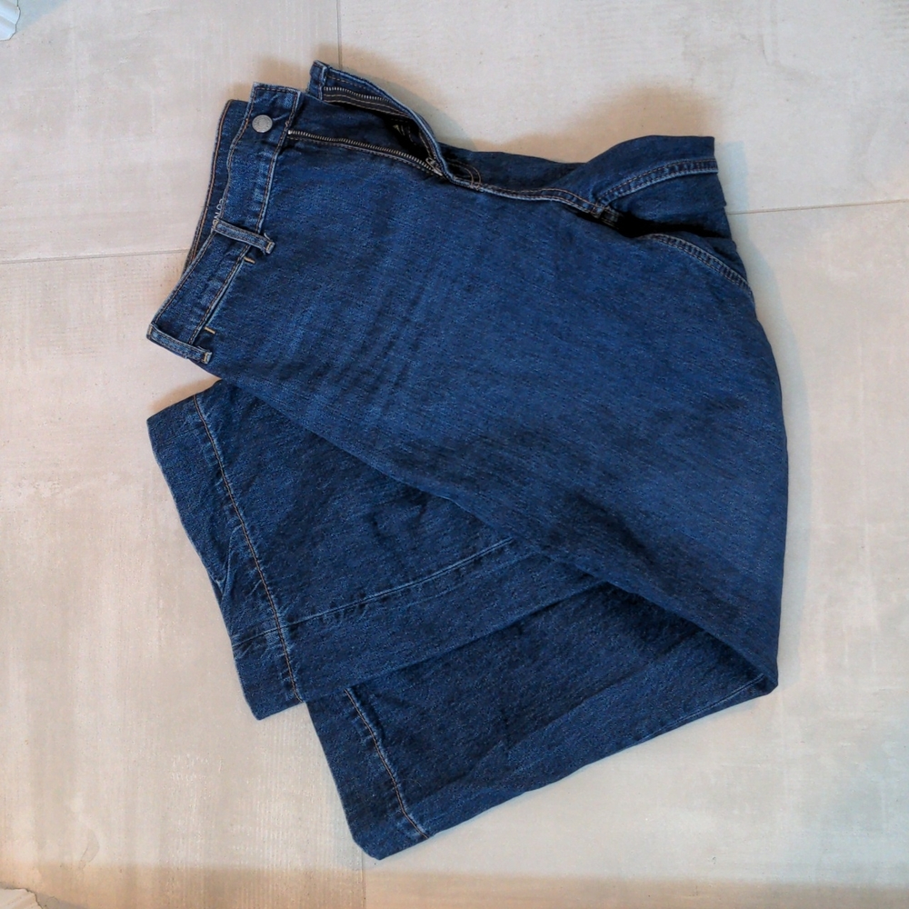 Everlane Wide Leg Crop Denim (Size 33)